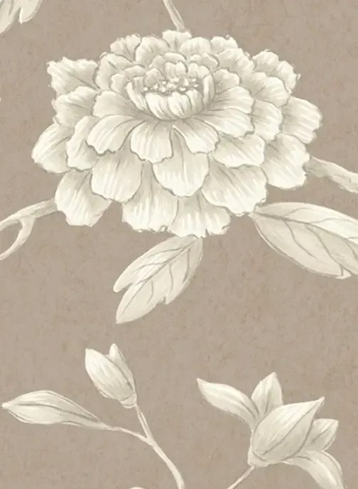 Lewis & Wood Carta da parati Jasper Peony - Cocoa Rose
