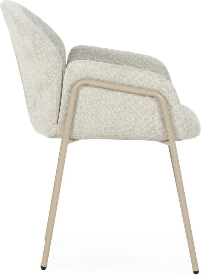 Set di sedie da pranzo beige in imbottito 2 pz Aslin – MOME