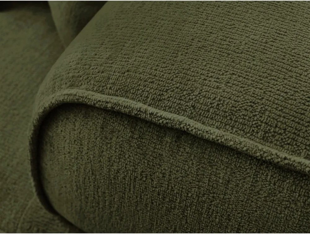 Divano verde con rivestimento in ciniglia 237 cm Whesley – Bobochic Paris