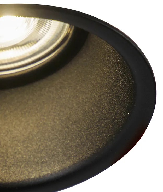 Faretto da incasso moderno Smart nero incl. WiFi GU10 - Dept