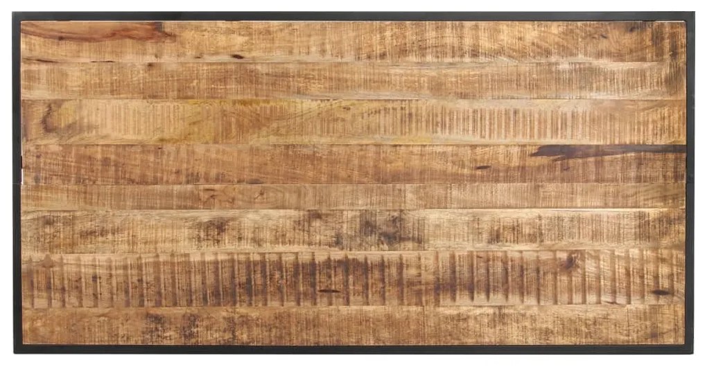 Tavolo da Pranzo 140 cm in Legno di Mango Grezzo