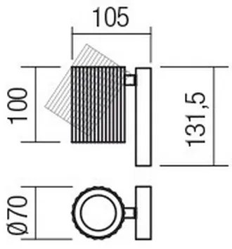 Redo 01-2549 - Faretto da parete orientabile DELPHI 1xGU10/7W/230V nero