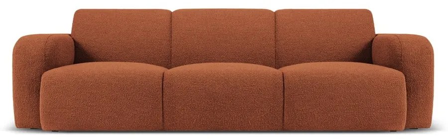 Divano in tessuto marrone bouclé 235 cm Molino - Micadoni Home