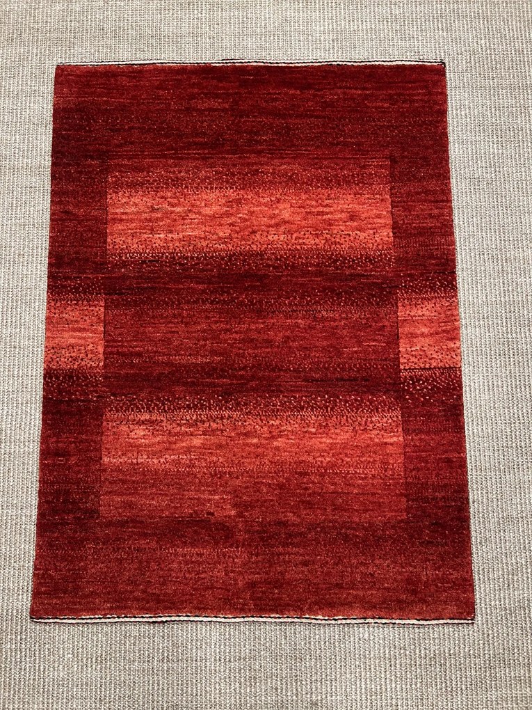 Loribaft Tappeto 90 x 70 Rosso (Iran) Annodato A Mano