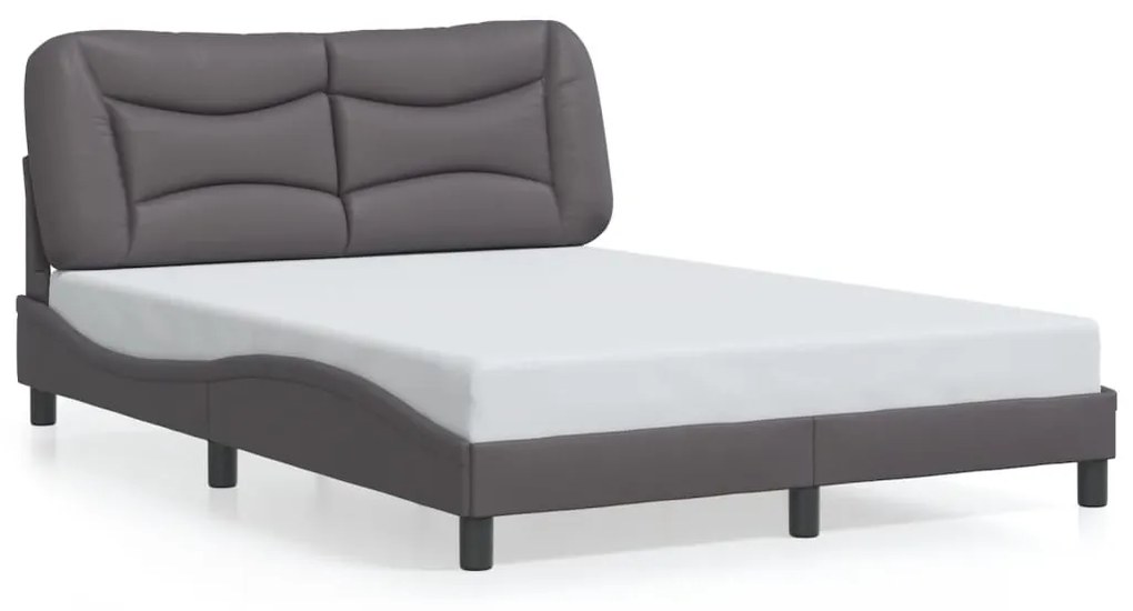 Giroletto Con Luci Led Grigio 140x190 Cm İn Similpelle /