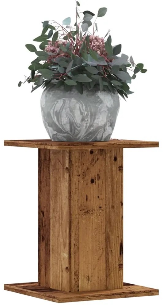 Supporti Per Piante 2 Pz Legno Vecchio 30x30x40 Cm Truciolato /