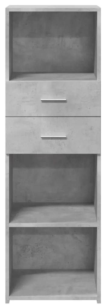 Credenza grigio cemento 40x42,5x124 cm in legno multistrato