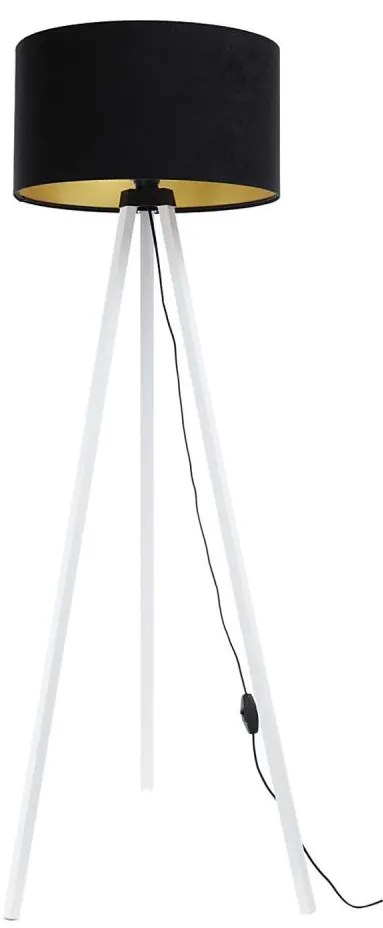 Lampada da terra STANDART 1xE27/60W/230V nero/bianco