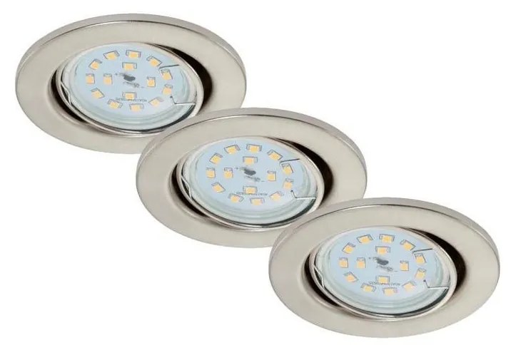 Briloner 7220-032 - PACK 3x Lampada LED da incasso per bagno FIT 1xGU10/5W/230V