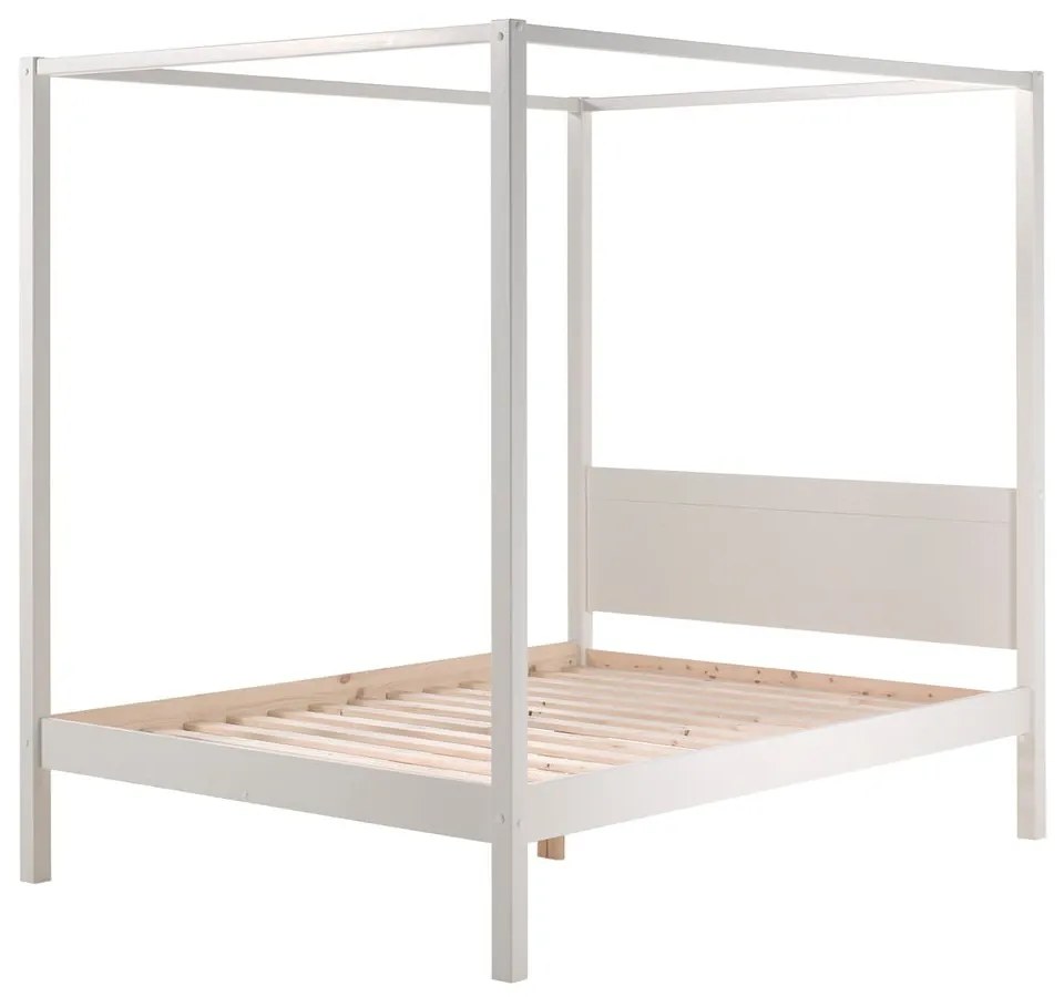 Letto bianco per bambini 140x200 cm PINO CANOPY - Vipack