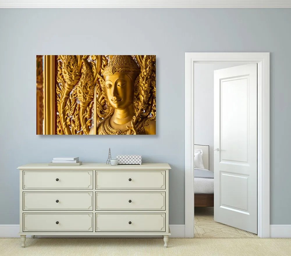 Stampa su tela – Statua di Buddha nel tempio