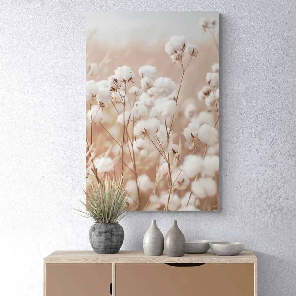 Quadro su tela – Pianta di cotone nel campo