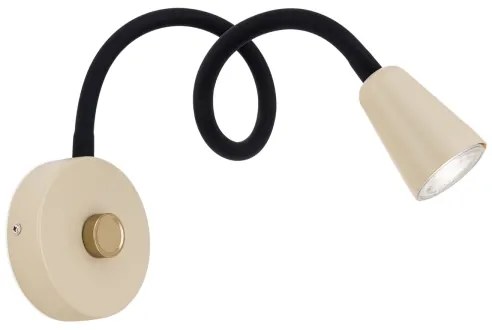 Orion - Lampada da parete flessibile DOTTY dimmerabile 1xGU10/10W/230V beige/nero