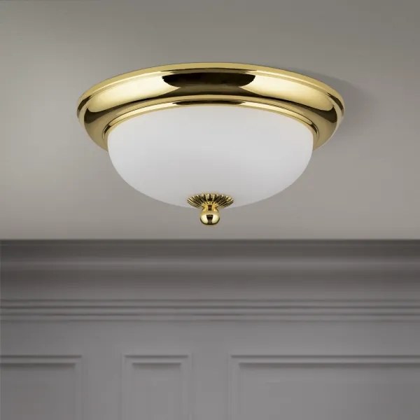 Orion - Plafoniera EMPIRA 2xE14/40W/230V diam. 26,5 cm dorata