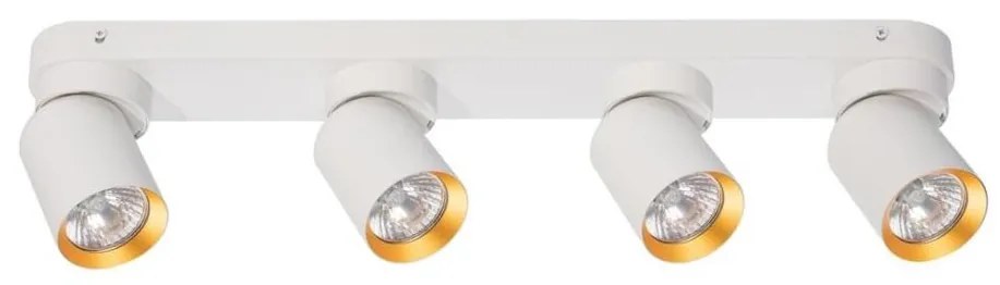Faretto ANDY 4xGU10/8W/230V bianco/oro