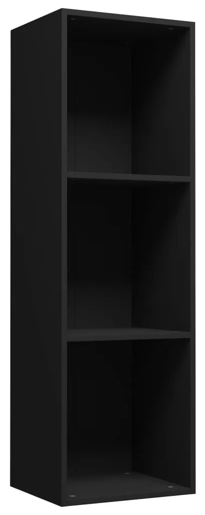 Libreria/mobile tv nero 36x30x114 cm in legno multistrato