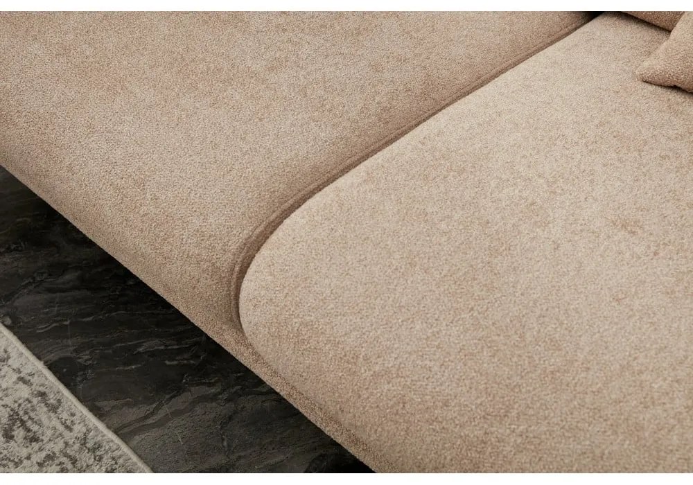 Divano angolare beige (con penisola a sinistra/con chaise lounge) Simena – Balcab Home