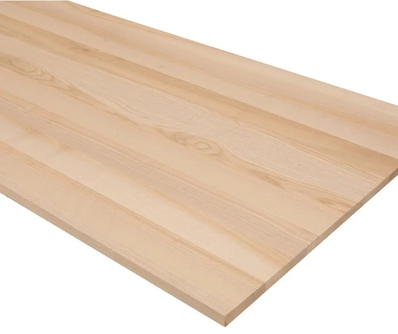Tavola lamellare in legno di frassino, 1° scelta L 90 x 150 cm x Sp 30 mm