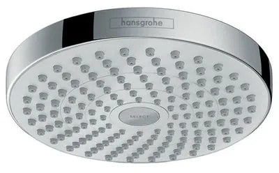Soffione doccia HANSGROHE Croma Select S in ottone cromo L 18.7 x H 8.5 x P 8.5 cm anticalcare 2 getti