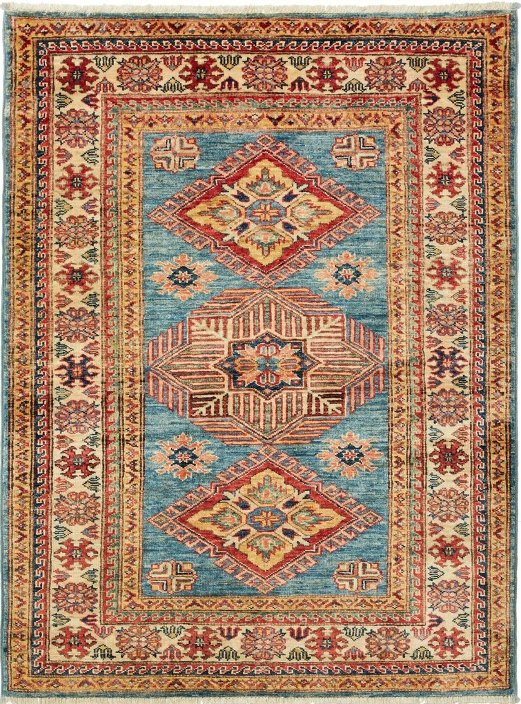 Kazak Tappeto 130x100 (Pakistan) Annodato A Mano