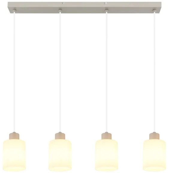 Globo 54114-4H - Lampadario a sospensione su cavo TRENT 4xE27/40W/230V