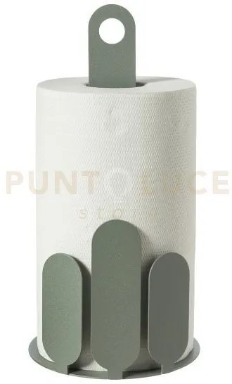 Porta rotoli da cucina park giada in ferro 15x30hcm