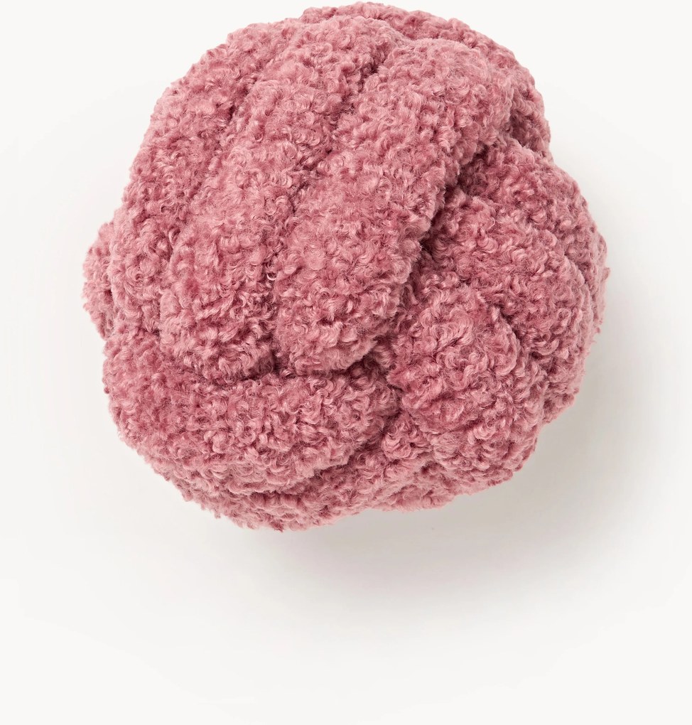 Cuscino annodato in teddy Dotty