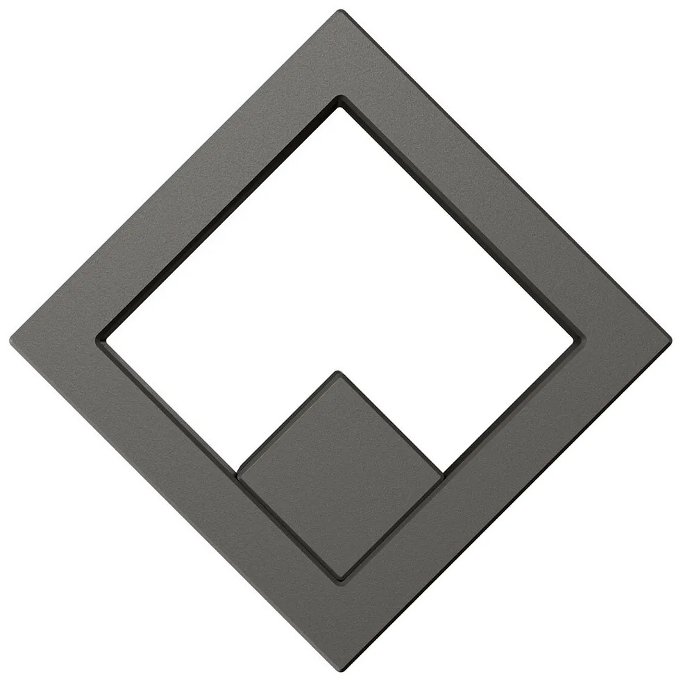 Applique LED da Esterno Quadrata 12W IP65 CCT con LED OSRAM - Antracite