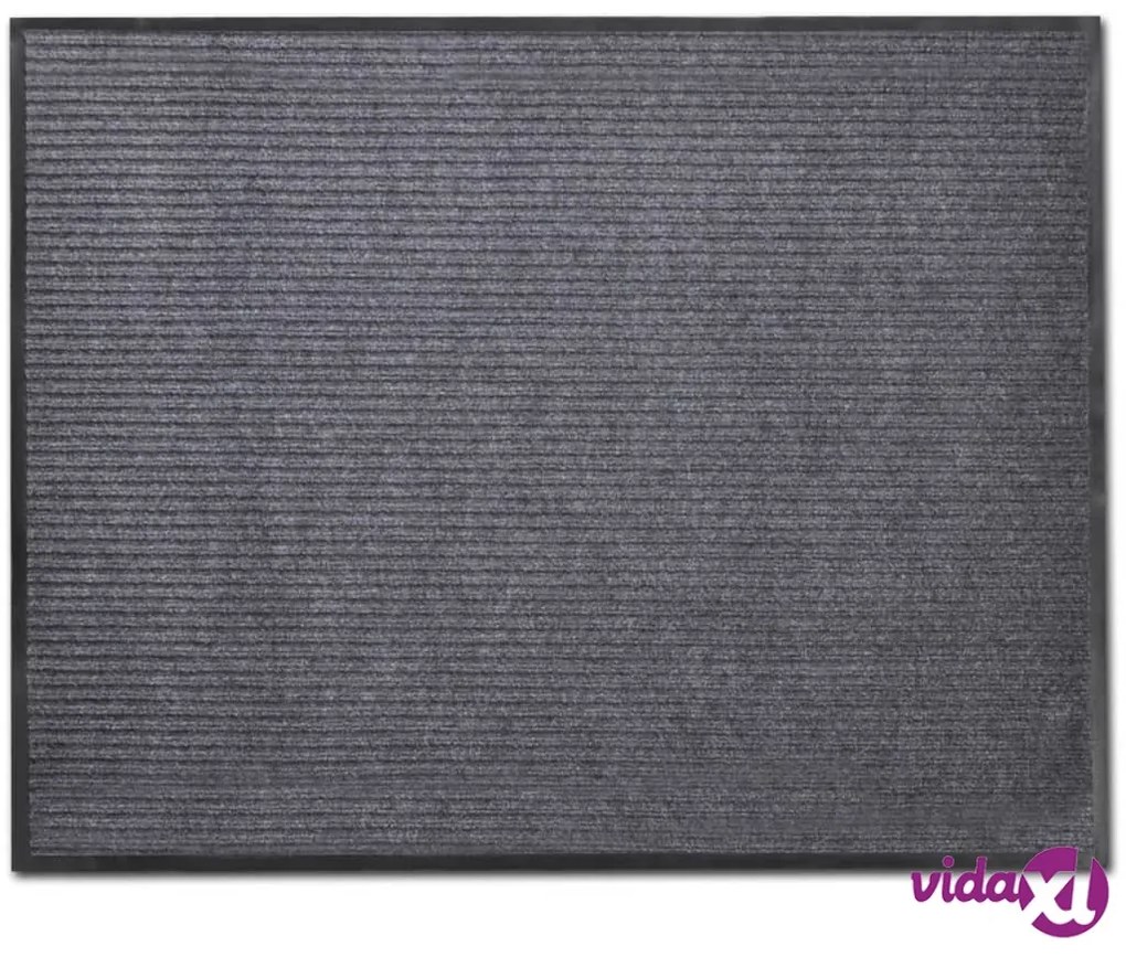 vidaXL Zerbino Grigio in PVC 90 x 120 cm