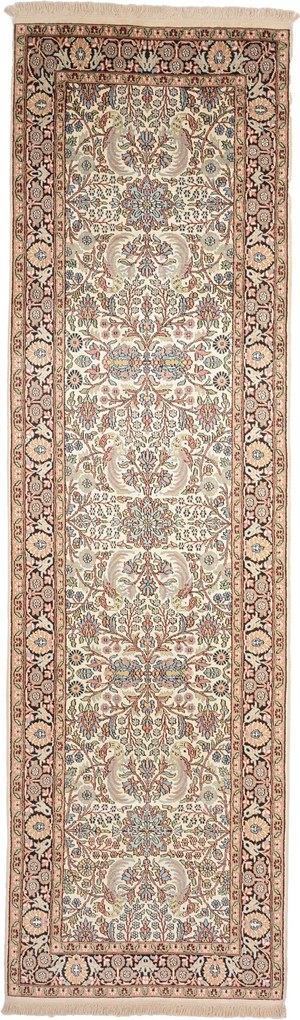 Cashmere Silk Tappeto 80 x 270 (Indian) Annodato A Mano