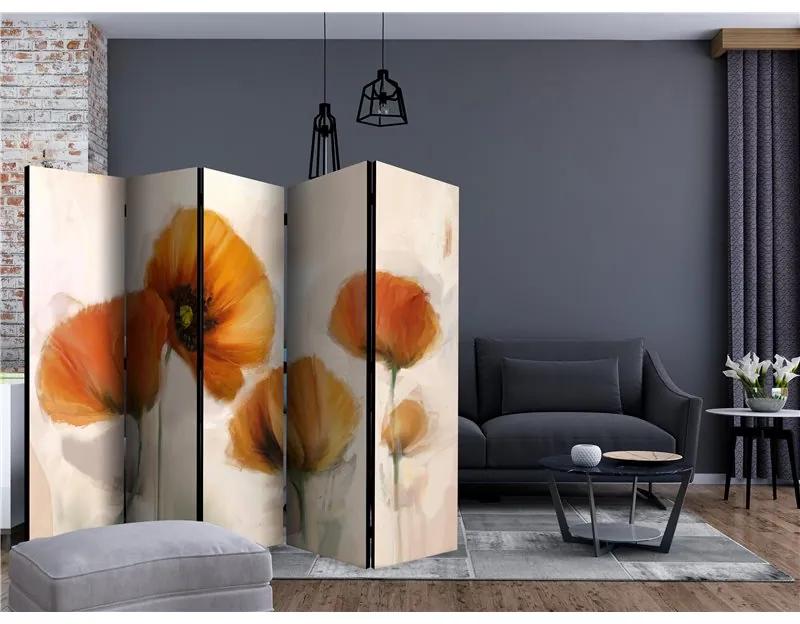 Paravento poppies vintage II [Room Dividers]