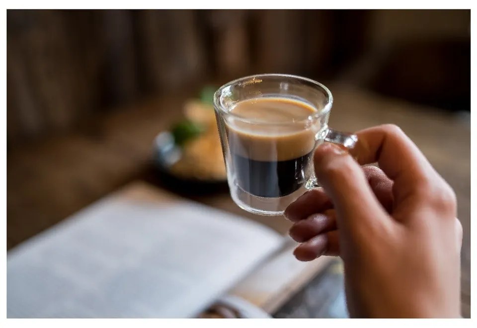 Tazze in set per espresso/con parete doppia in vetro 2 pz 80 ml Diva – Vialli Design