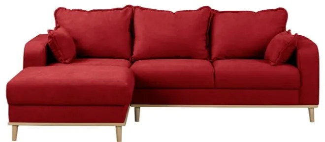 Divano angolare rosso (angolo sinistro) Beata - Ropez