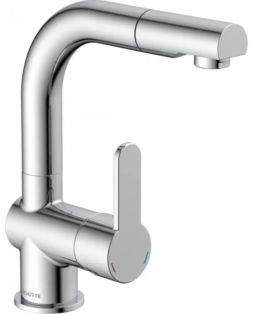 Schütte 79710 - Rubinetto per lavello LONDON con doccetta estraibile, finitura cromata lucida