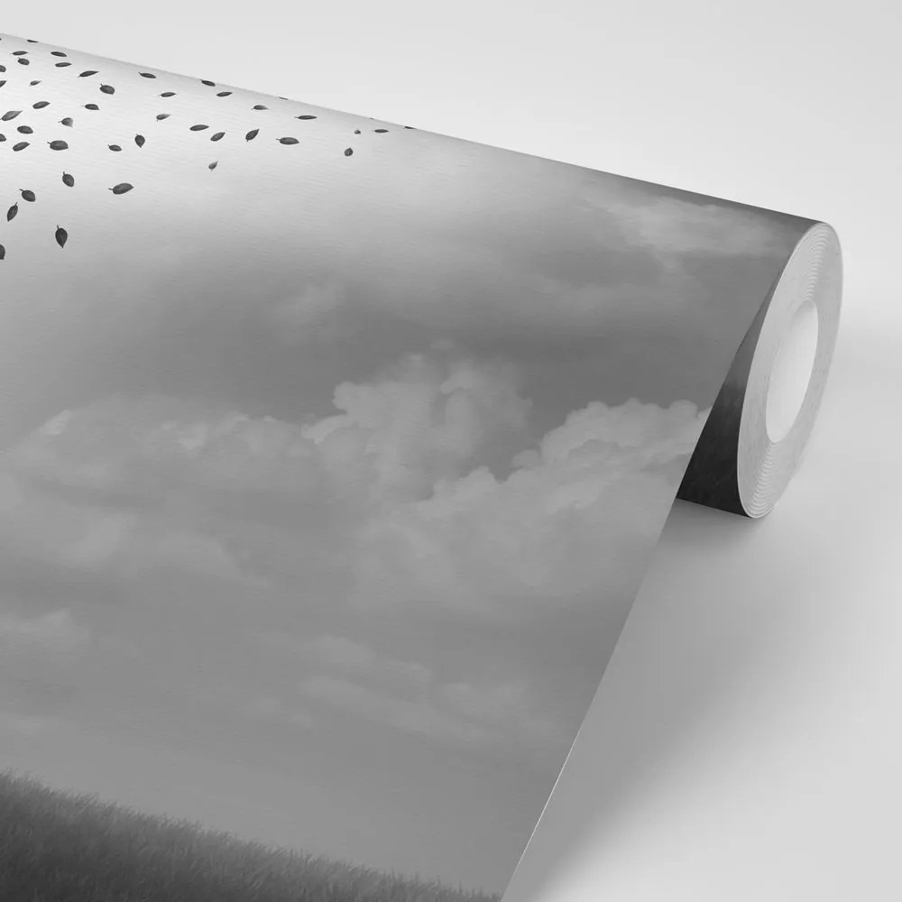 Carta da parati – Volto astratto a forma di albero