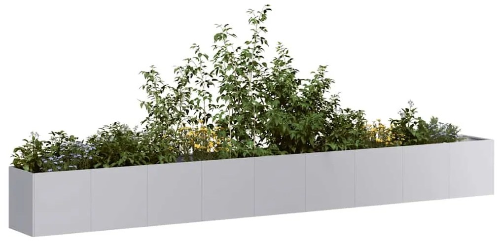 Fioriera 360x40x40 Cm İn Acciaio Zincato /