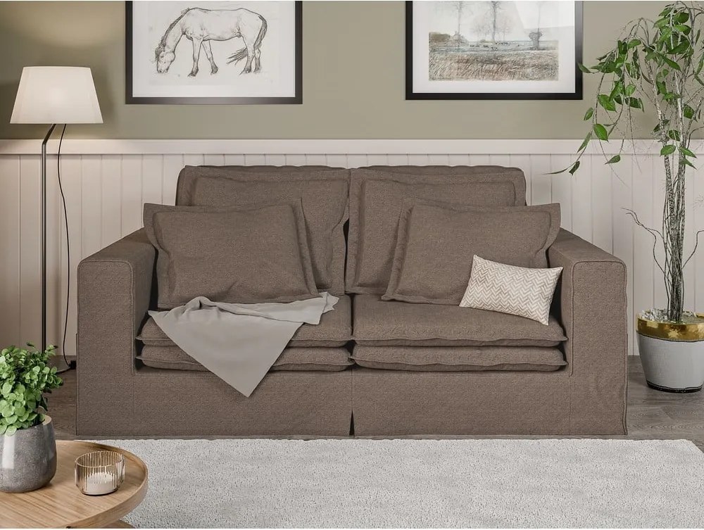 Divano marrone 196 cm Nora – Ropez
