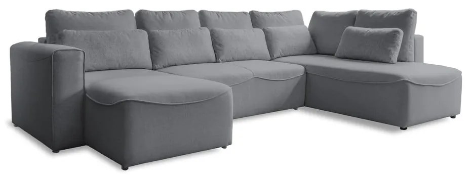 Divano letto angolare grigio (a U) Homely Tommy - Miuform
