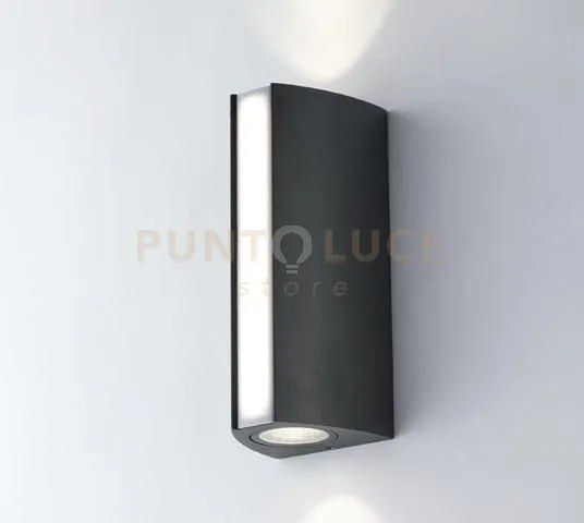 Applique triemissione led ray antracite 14w 1490lm cct 3000k / 4000...