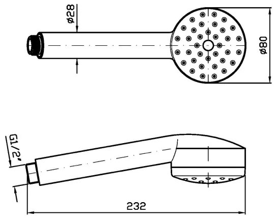 Doccetta a Getto Fisso con sistema anticalcare in abs Cromo Isy Z94171 Zucchetti