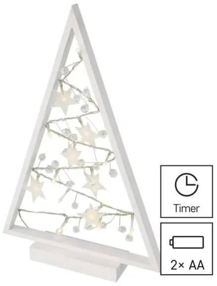 Decorazione natalizia LED 15xLED/2xAA albero