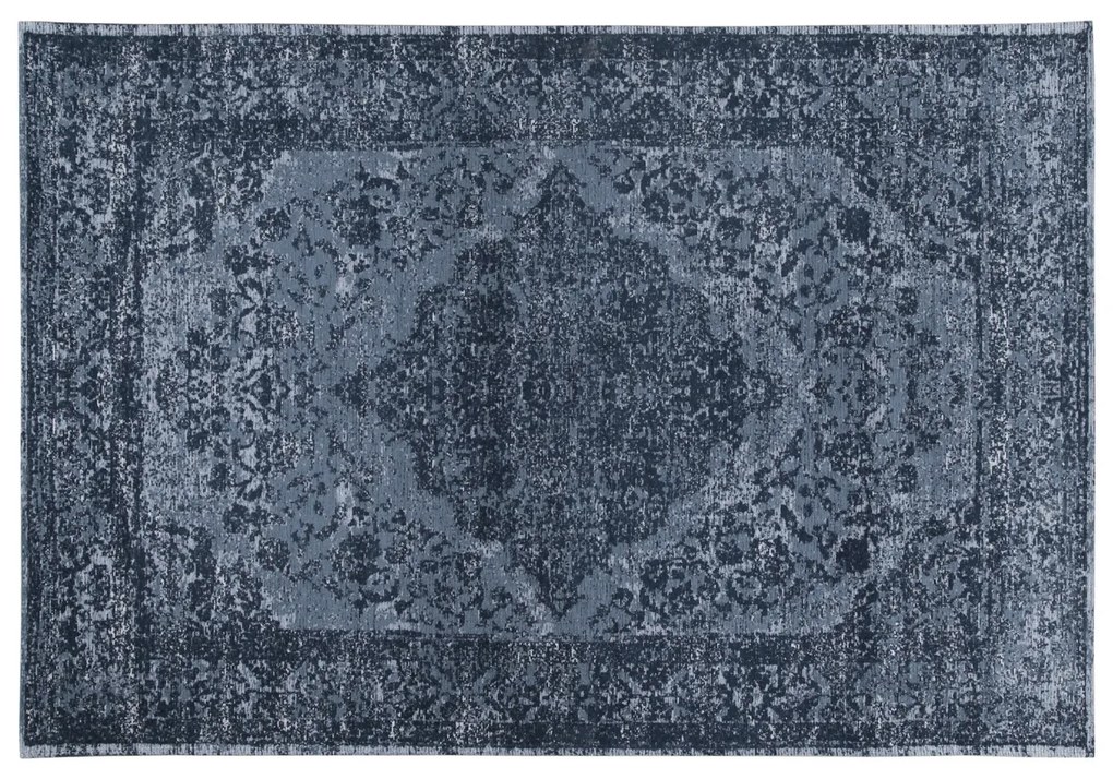 Tappeto blu scuro Jacquard 290x200 cm Argentella