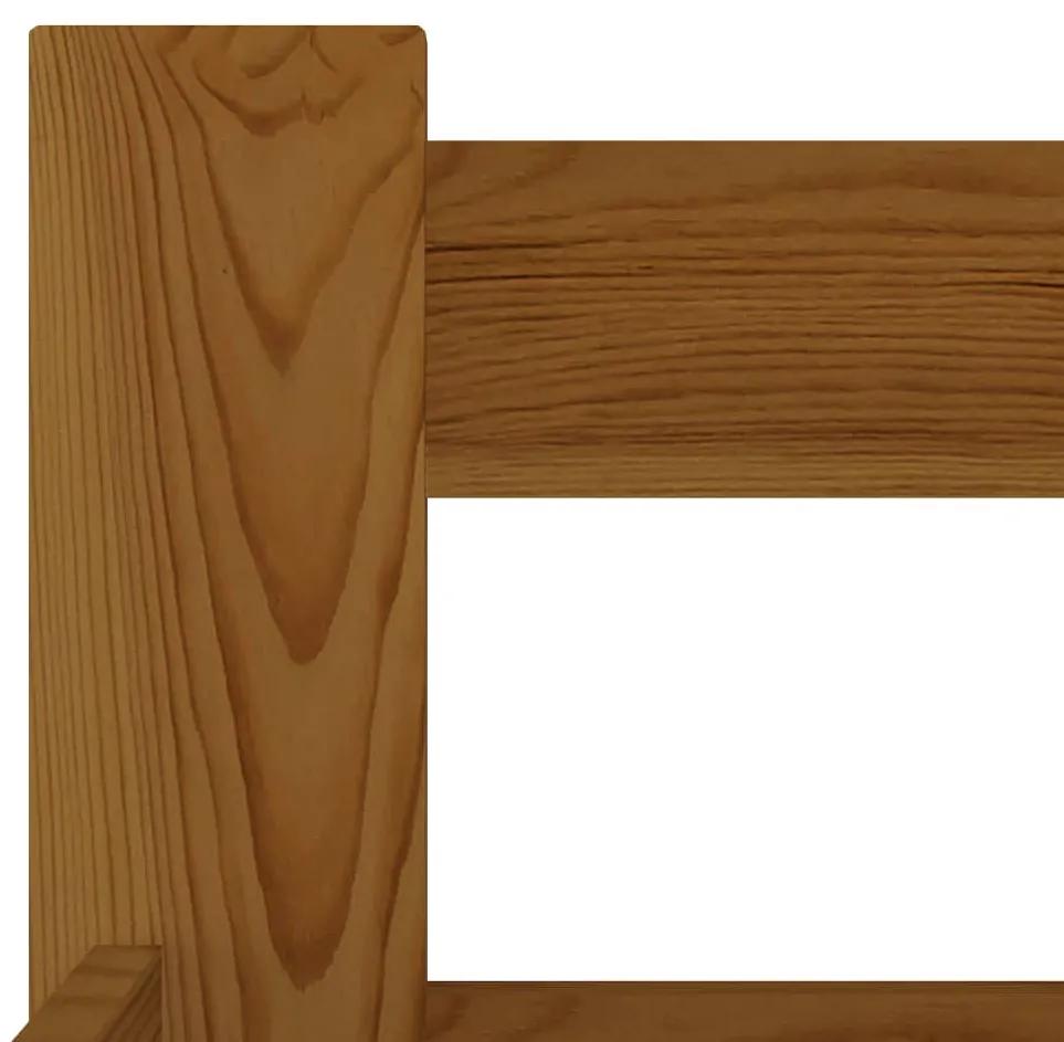 Giroletto marrone miele in legno massello di pino 200x200 cm