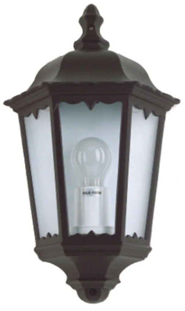 Applique Esterno Sawyer Alluminio Nero 1 Luce E27 Ip44