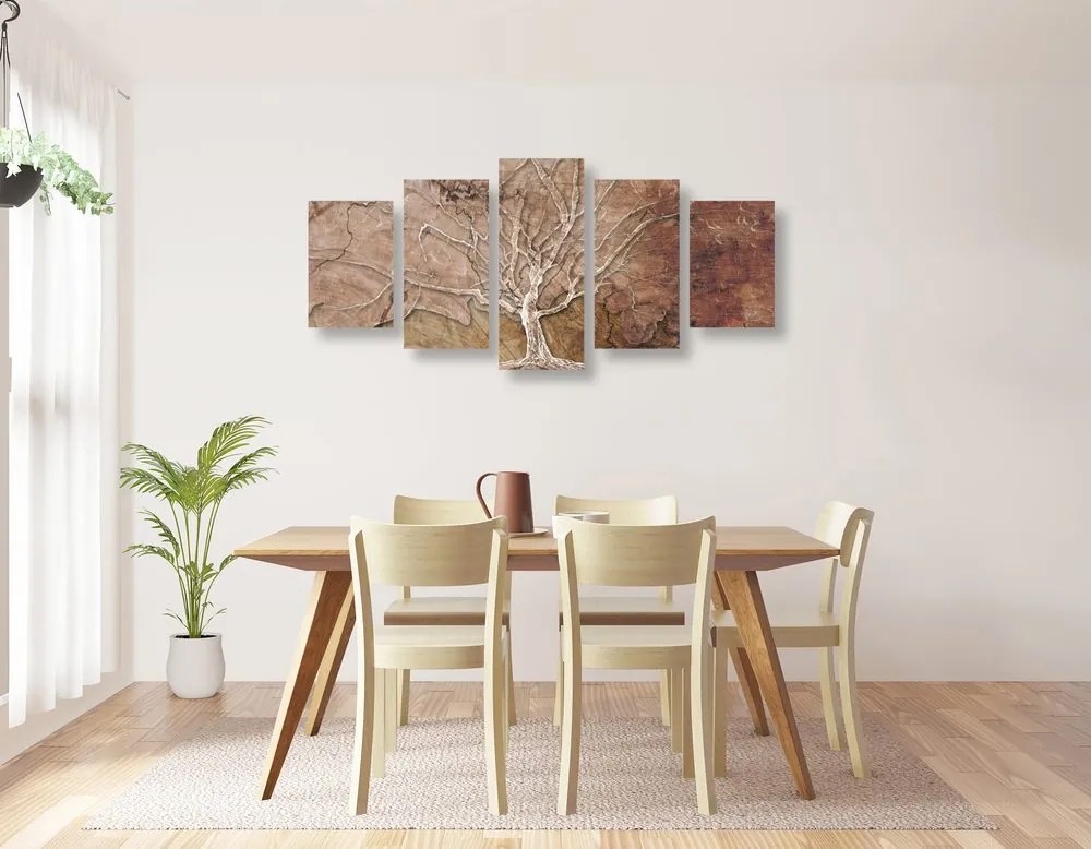 Quadri 5 pezzi – Corona dell'albero