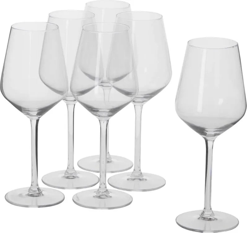 Set di bicchieri da vino Alpina Trasparente 370 ml (6 Unità)