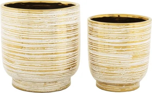 Porta Vasi Coppia Melody Cm Ø 23X24-17,5X19