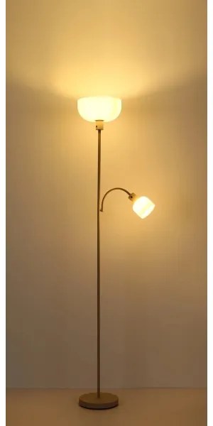 Globo 59947S - Lampada da terra HINTON 1xE27/40W/230V + 1xE14/25W