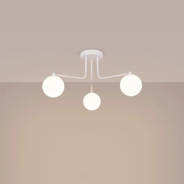 Sollux SL.1659 - Lampadario a sospensione con supporto rigido ASTRAL 3xG9/8W/230V bianco