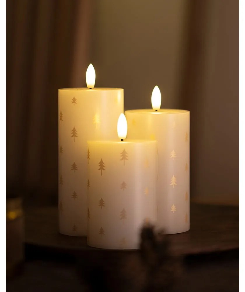 Candele LED in set da 3 (altezza 15 cm) Sille - Sirius